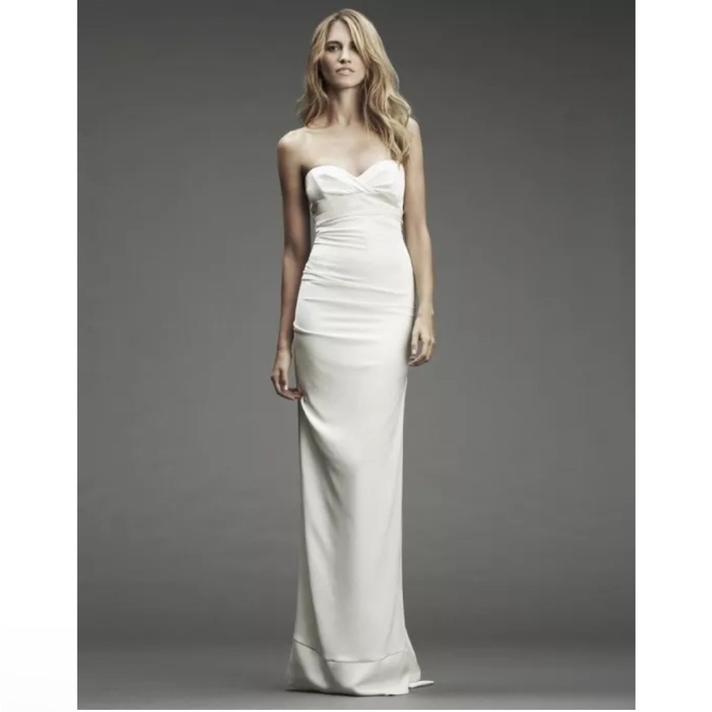 COPY - Nicole Miller off white bridal/formal gown. NWT